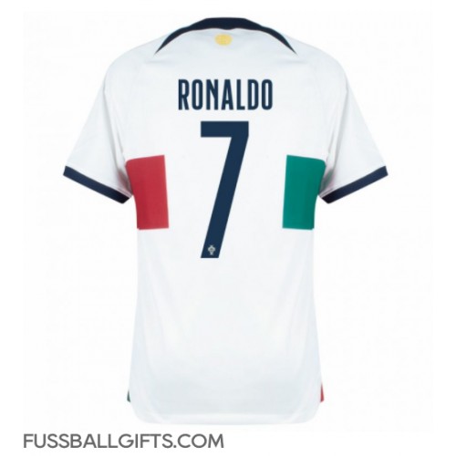 Portugal Cristiano Ronaldo #7 Fußballbekleidung Auswärtstrikot WM 2022 Kurzarm